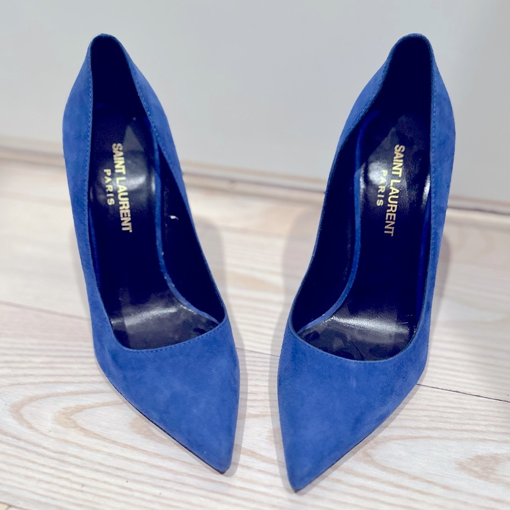 Saint Laurent Vibrant Blue Heels
